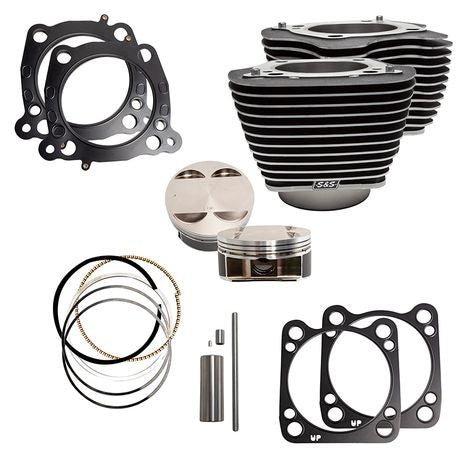 S&S 128 Big Bore Cylinder & Piston Kit M8 910-0684