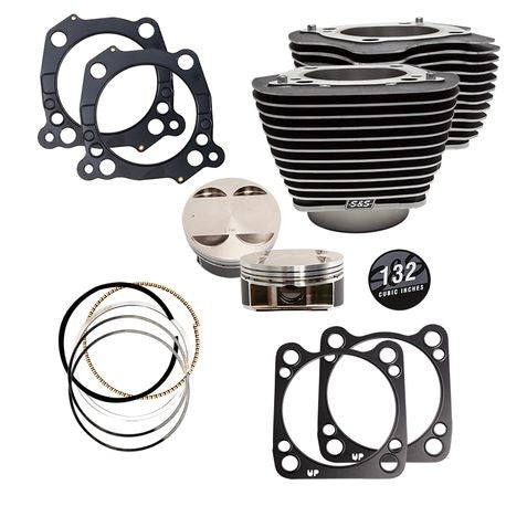 S&S 132 Big Bore Cylinder & Piston Kit - M8 910-0845