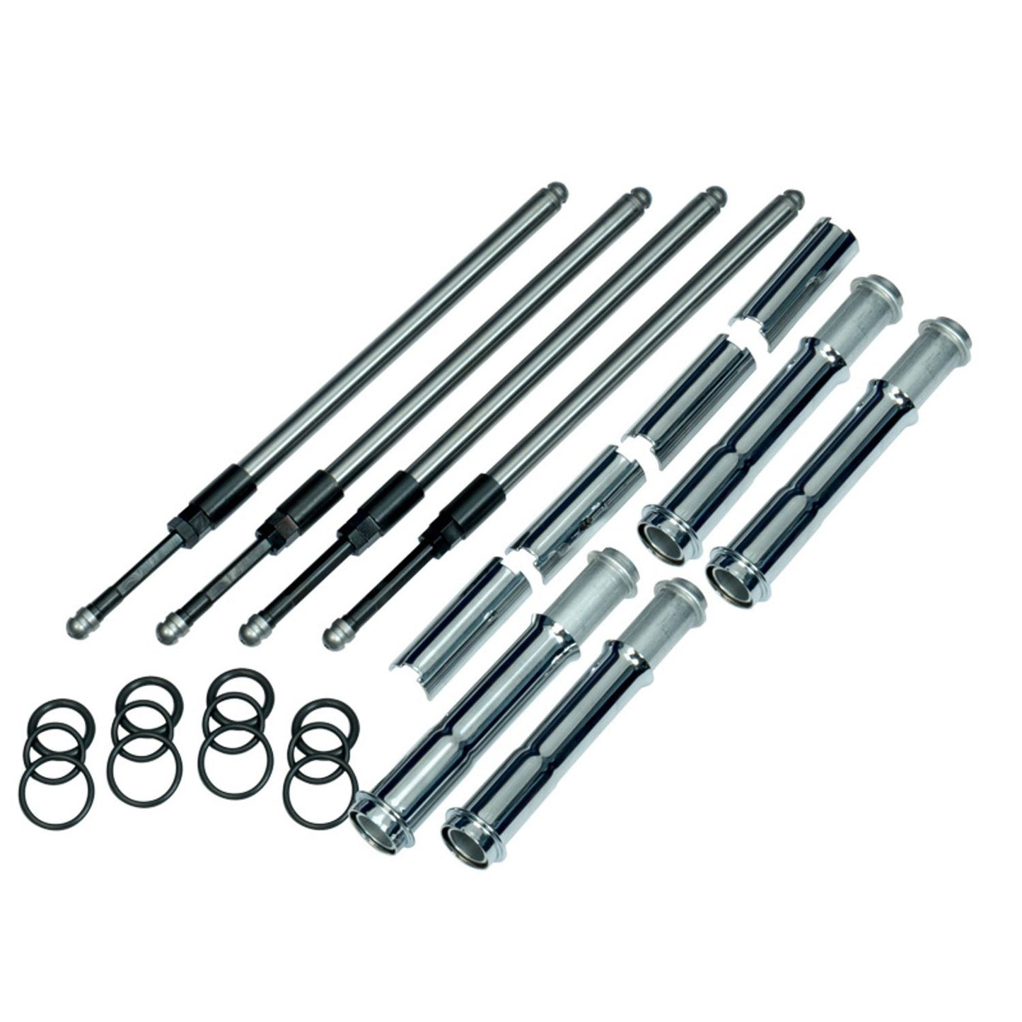 S&S Quickee Adjustable Rods Chrome M8  930-0123